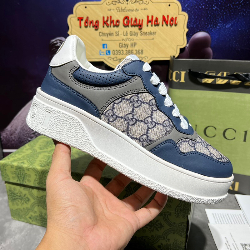 GIÀY GUCCI-XANH THAN NÂNG CHIỀU CAO- QUẢNG CHÂU CAO CẤP