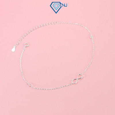 Lắc chân nữ bạc hình vô cực sợi nhỏ xinh xắn LCN0109 - Trang Sức TNJ