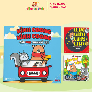 Bộ tranh truyện Ehon âm thanh Gấu Pun Tiệm Tri Thức combo 3 cuốn có bán lẻ