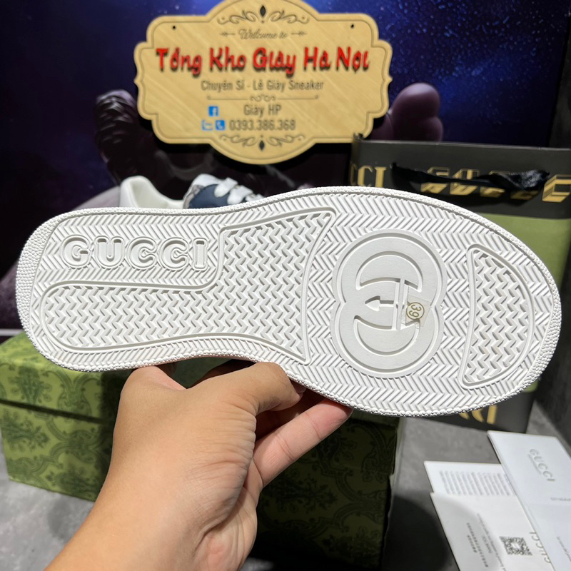 GIÀY GUCCI-XANH THAN NÂNG CHIỀU CAO- QUẢNG CHÂU CAO CẤP