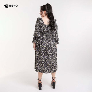 ĐẦM MAXI HOA TAY DÀI BIGSIZE