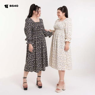 Đầm maxi hoa tay dài bigsize