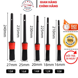 Bộ 5 chổi cọ vệ sinh nội thất ô tô đa năng