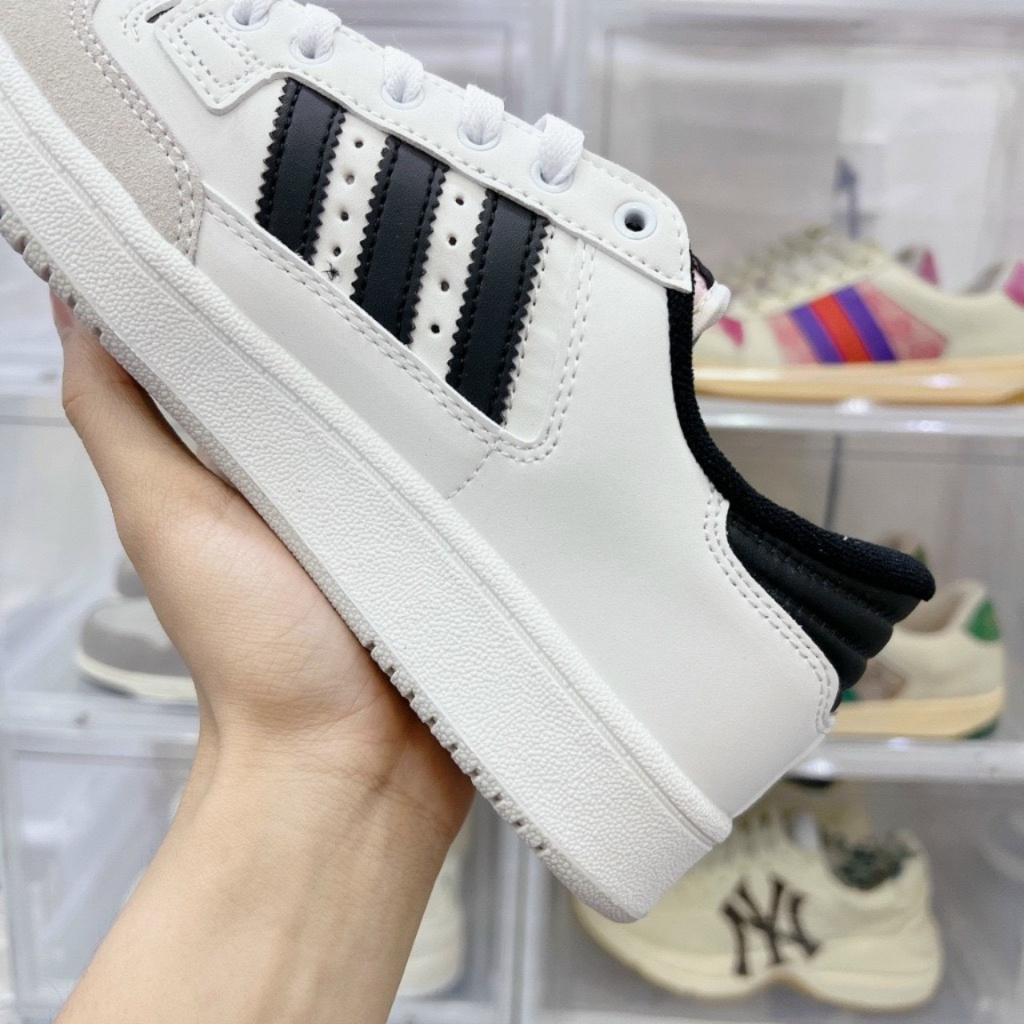Giày Forum lưỡi gà trắng, Giày Adidas Forum 84 Low 3 màu XANH - ĐEN - XÁM ,giày sneaker nam nữ cao cấp full bill box