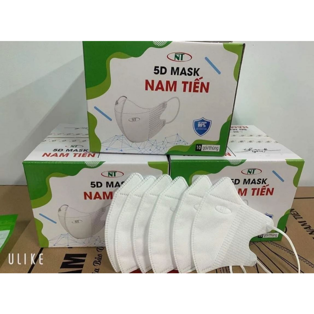 Khẩu trang 5D HỘP 100 CHIẾC SIÊU KHÁNG KHUẨN