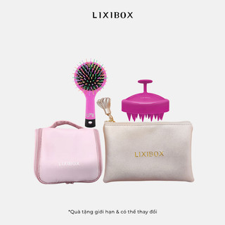 Combo lược gội đầu, lược gỡ rối, túi đựng, giỏ lixibox