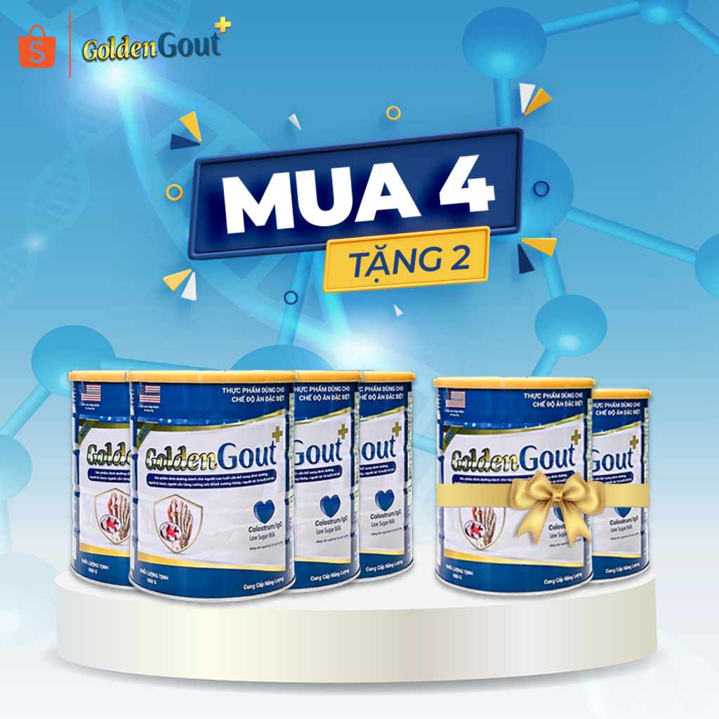 Sữa Non GOLDEN GOUT Chuyên Biệt Cho Người Bị Gout Và Xương Khớp - Lon 650g