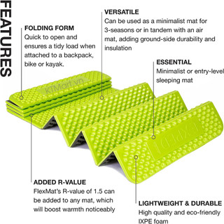 Tấm cách nhiệt chống nước Exped FlexMat Foam Sleeping Pad size M, L