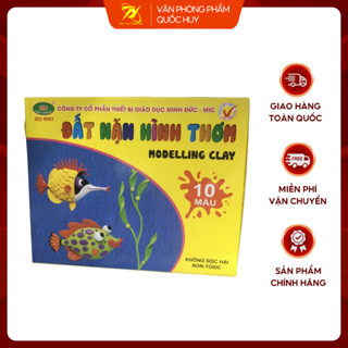  Đất Nặn MIC 10 Màu Thơm Cho Bé Bộ Đất Sét Nặn Nhiều Màu An Toàn - VPP Quốc Huy 