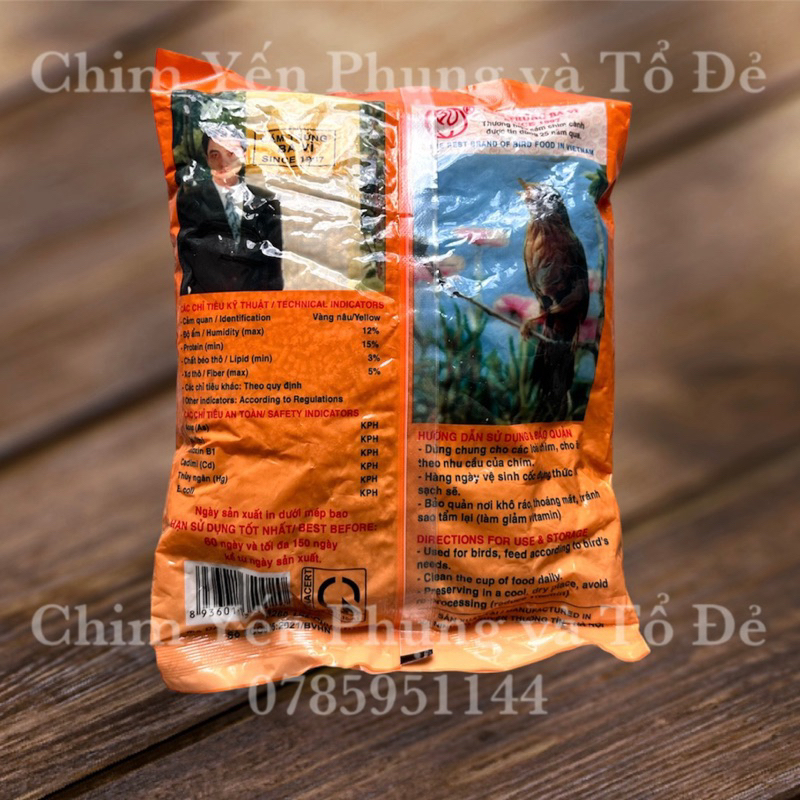 1 gói Cám Trứng Ba Vì  500g - Thức Ăn Chim - hoặc làm mồi câu cá.