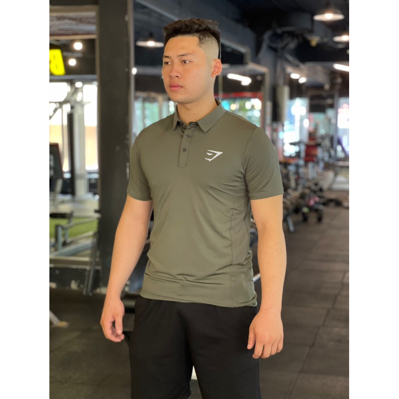 Áo Polo Tập Gym Thể Thao,Chất vải Thun Lạnh 4 Chiều From Ôm Body,Thấm Hút Mồ Hôi Tốt GB101