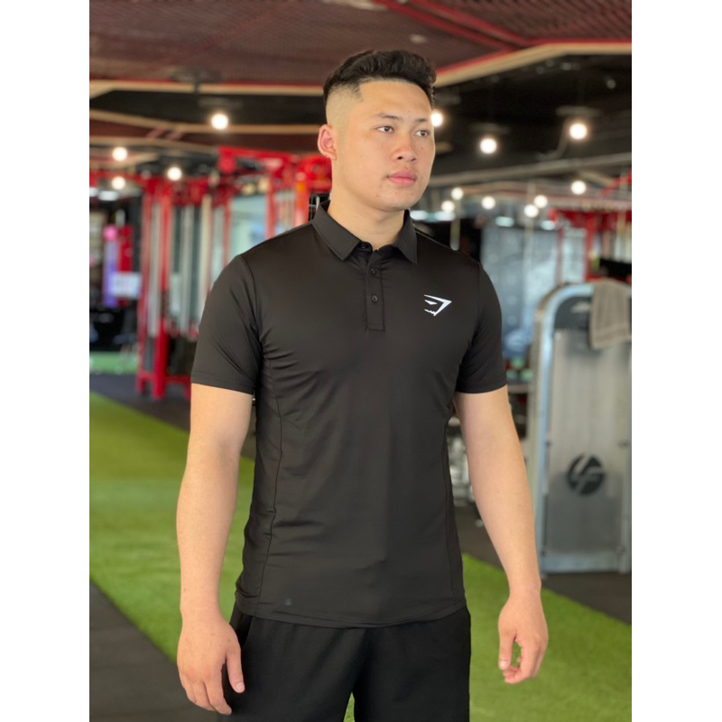 Áo Polo Tập Gym Thể Thao,Chất vải Thun Lạnh 4 Chiều From Ôm Body,Thấm Hút Mồ Hôi Tốt GB101