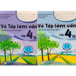 Sách - Combo Vở tập làm văn lớp 4 - tập 1 + 2 ( kết nối tri thức )