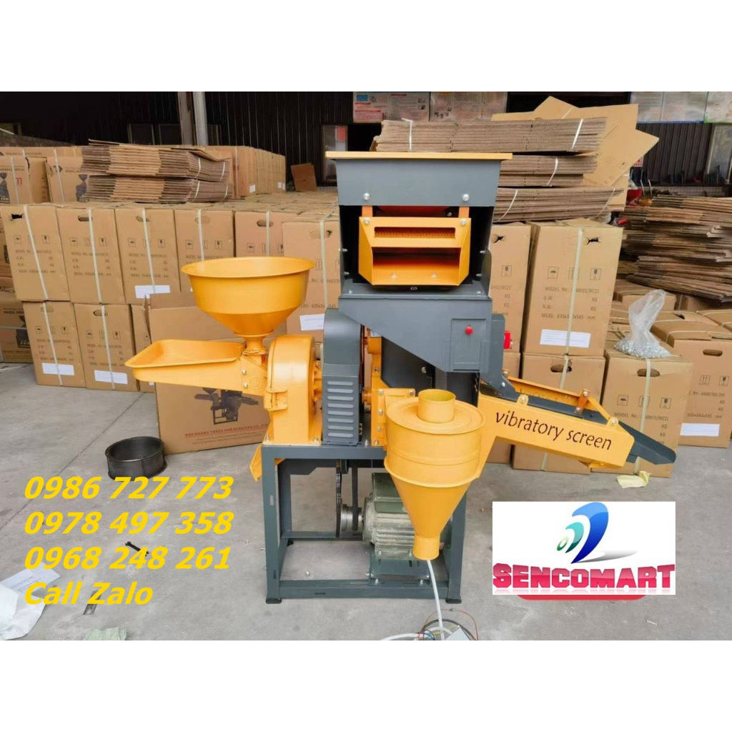 Máy sát gạo đa chức năng Sencomart 686 dùng cho gia đình, kinh doanh