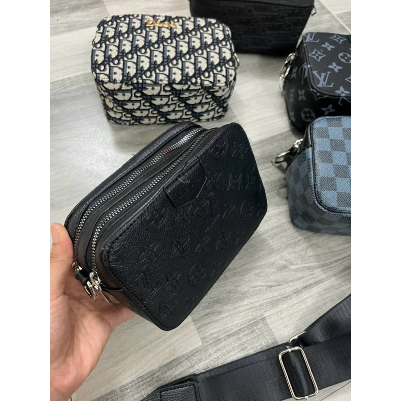 Túi đeo chéo nam, túi nam đeo chéo đi làm đi chơi thời trang , làm được cả túi xách nữ . ❌ảnh thật shop chụp dưới nền ❌