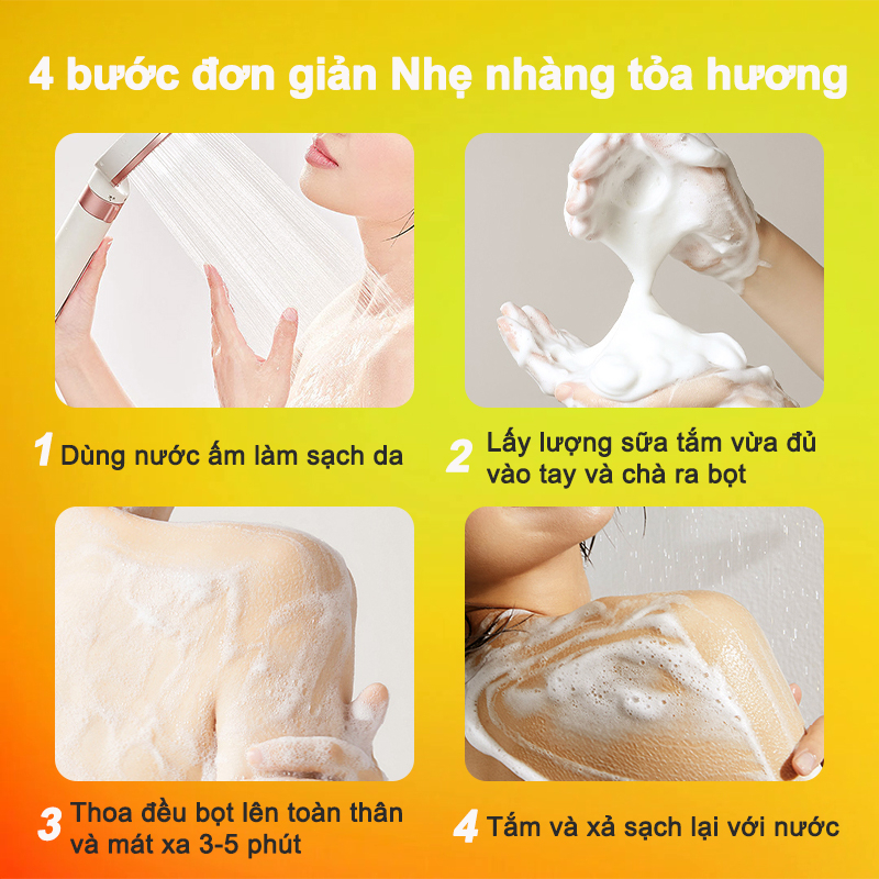 Sữa tắm trắng da sữa tắm Hương Lựu và Bưởi tây 800ml hương thơm trái cây tẩy da chết dưỡng ẩm và làm sạch sâu