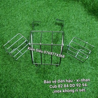 Baga bảo vệ đèn sau xe cub 78-81-82-84-dd bằng inox loại nhỏ