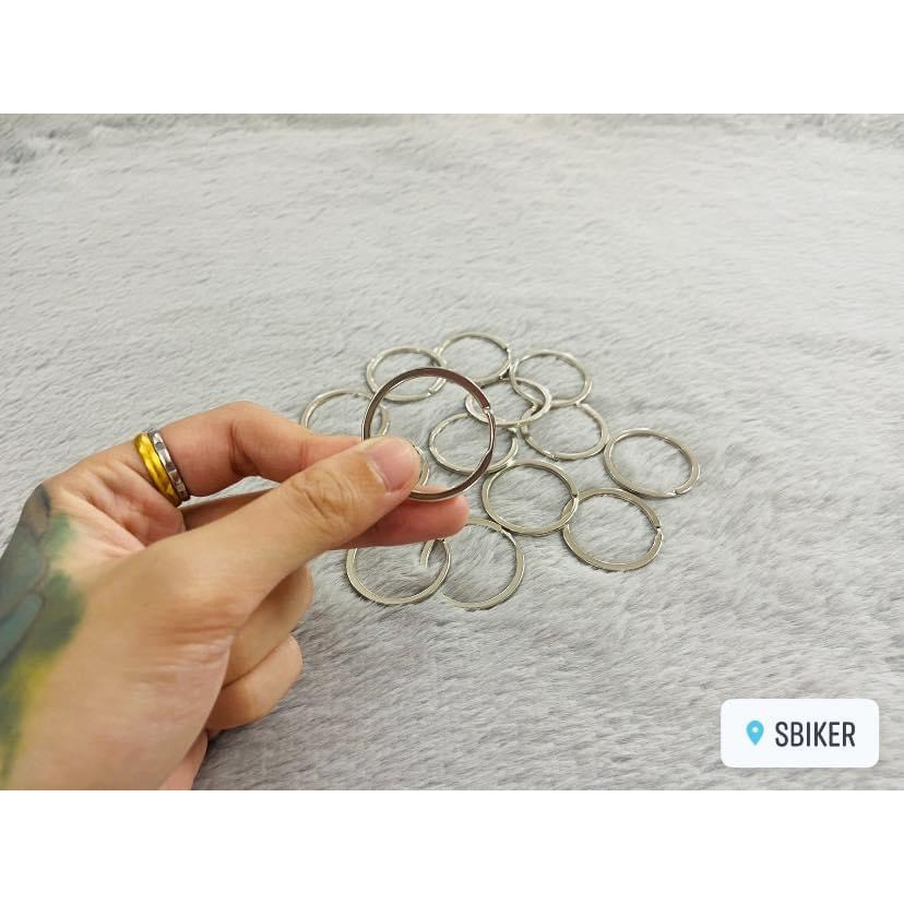 Khoen Xỏ Móc Khóa Vòng Kim Loại 30mm Đeo Chìa Khóa