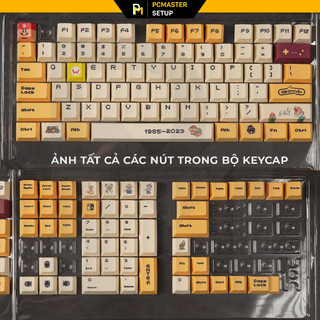 Keycap pbt Mario bản mới cherry profile ( đây không phải là bàn phím )
