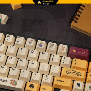 Keycap pbt Mario bản mới cherry profile ( đây không phải là bàn phím )