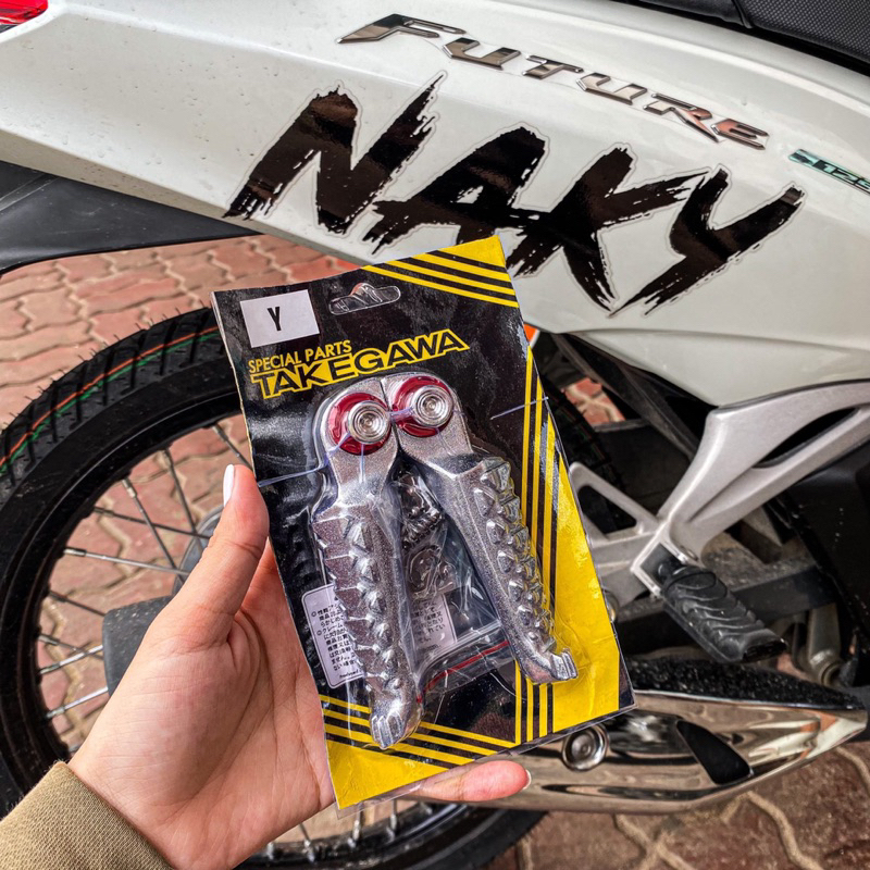 GÁC CHÂN TAKEGAWA NHÔM CNC  CHO TẤT CẢ CÁC DÒNG XE