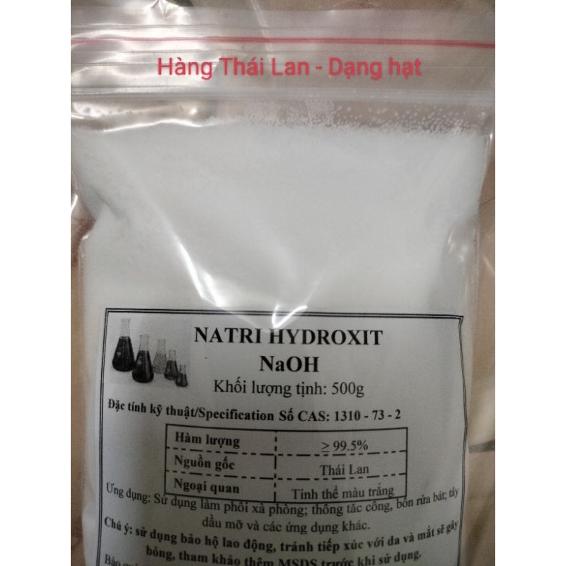 NaOH  - 500g - Làm phôi xà phòng