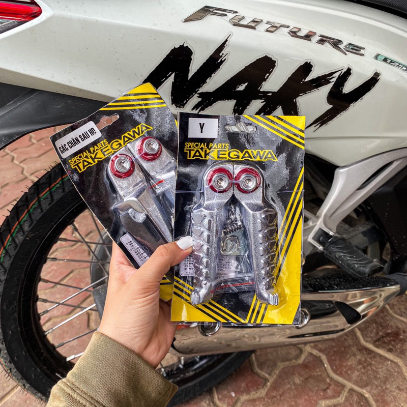 GÁC CHÂN TAKEGAWA NHÔM CNC  CHO TẤT CẢ CÁC DÒNG XE