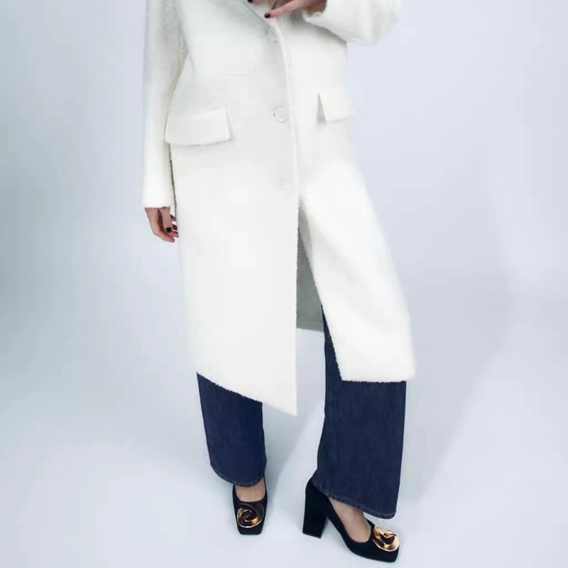 ORDER 🌸 ZR Giày mũi vuông hoa kim loại xoắn 9cm