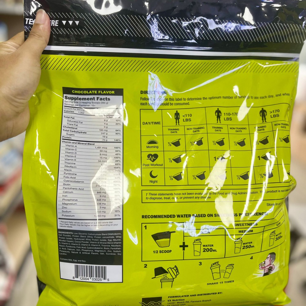 Sữa Tăng Cân Tăng Cơ Mega Mass Pro 1350 12lbs Chính Hãng