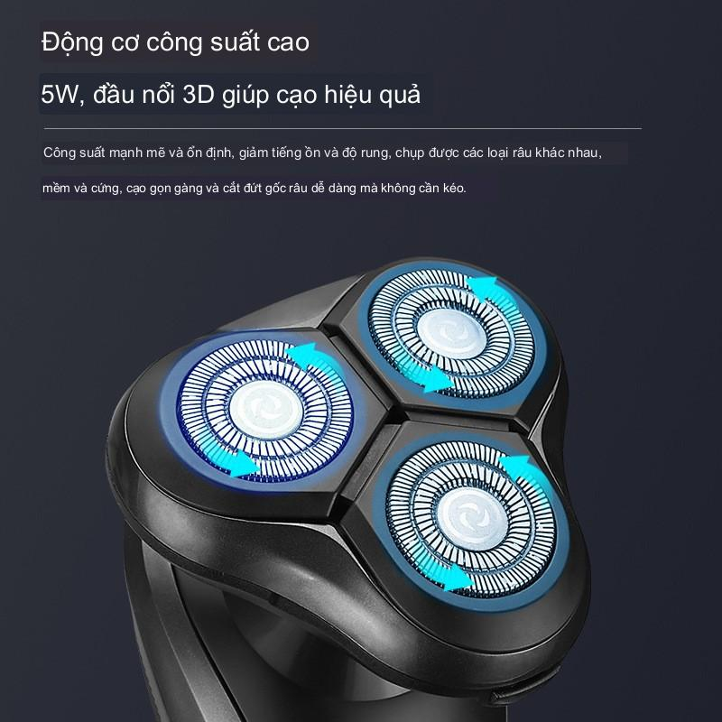 Máy cạo râu SHAVER 4D Plus đen sâu thẳm nâng cấp nhẹ khả năng sử dụng ưu việt hơn