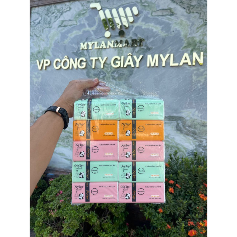 KHĂN GIẤY RÚT GẤU TRÚC MYLAN 3 LỚP