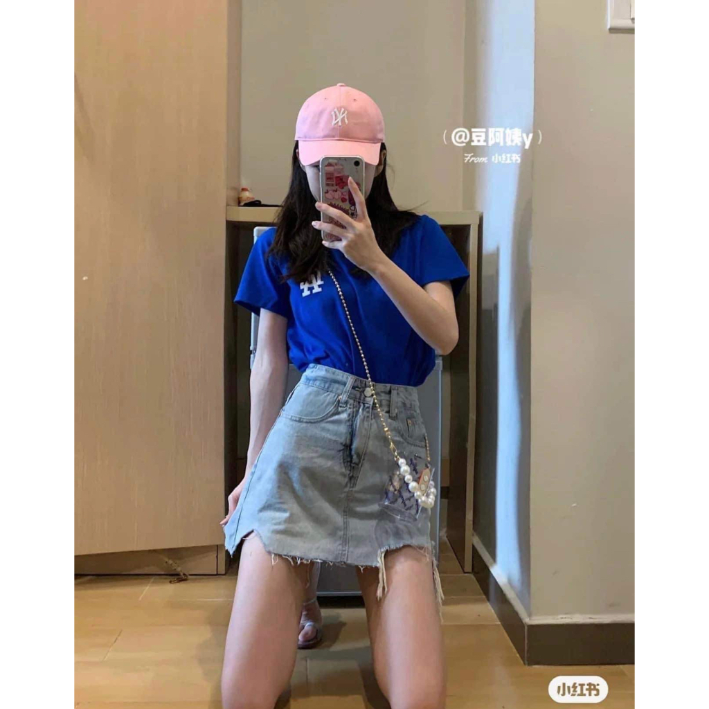 MŨ / NÓN LƯỠI TRAI MLB NY HỒNG CHÍNH HÃNG UNISEX