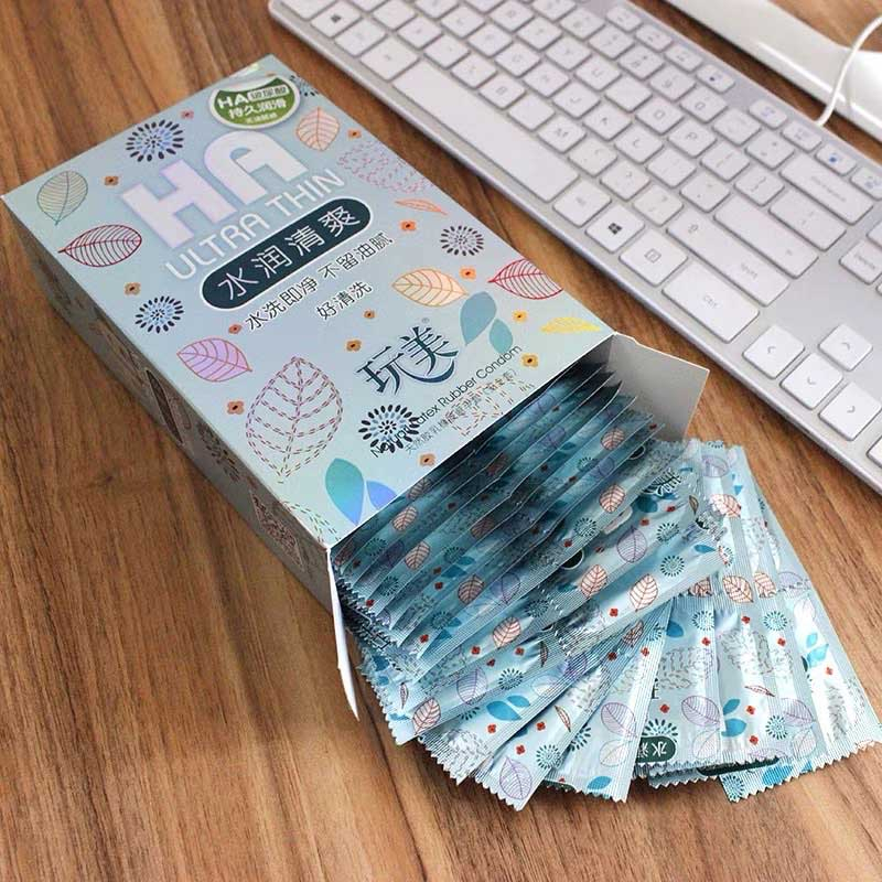Bao cao su Ha Ultra Thin siêu mỏng, nhiều gel bôi trơn, nội địa Trung - 100 bao