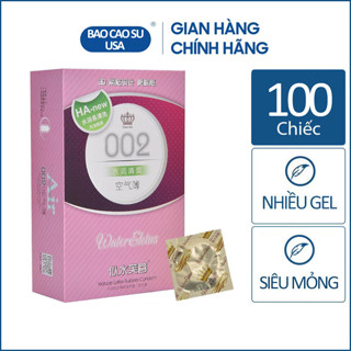 Bao cao su Ha 002 siêu mỏng, nhiều gel bôi trơn, nội địa Trung - 100 bao (Có bán lẻ)