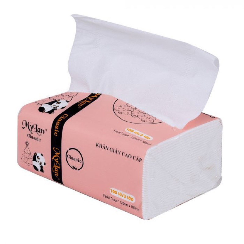 KHĂN GIẤY RÚT GẤU TRÚC MYLAN 3 LỚP