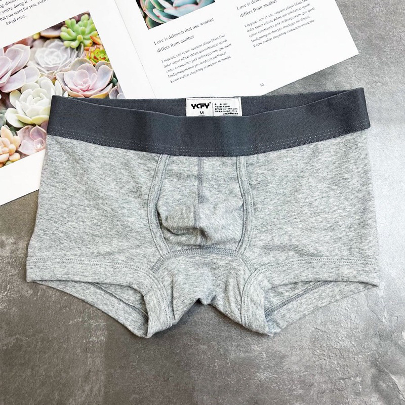 Quần lót nam dạng đùi thun cotton màu trơn