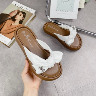 Dép lê nơ đá đế xuồng 2cm có sẵn