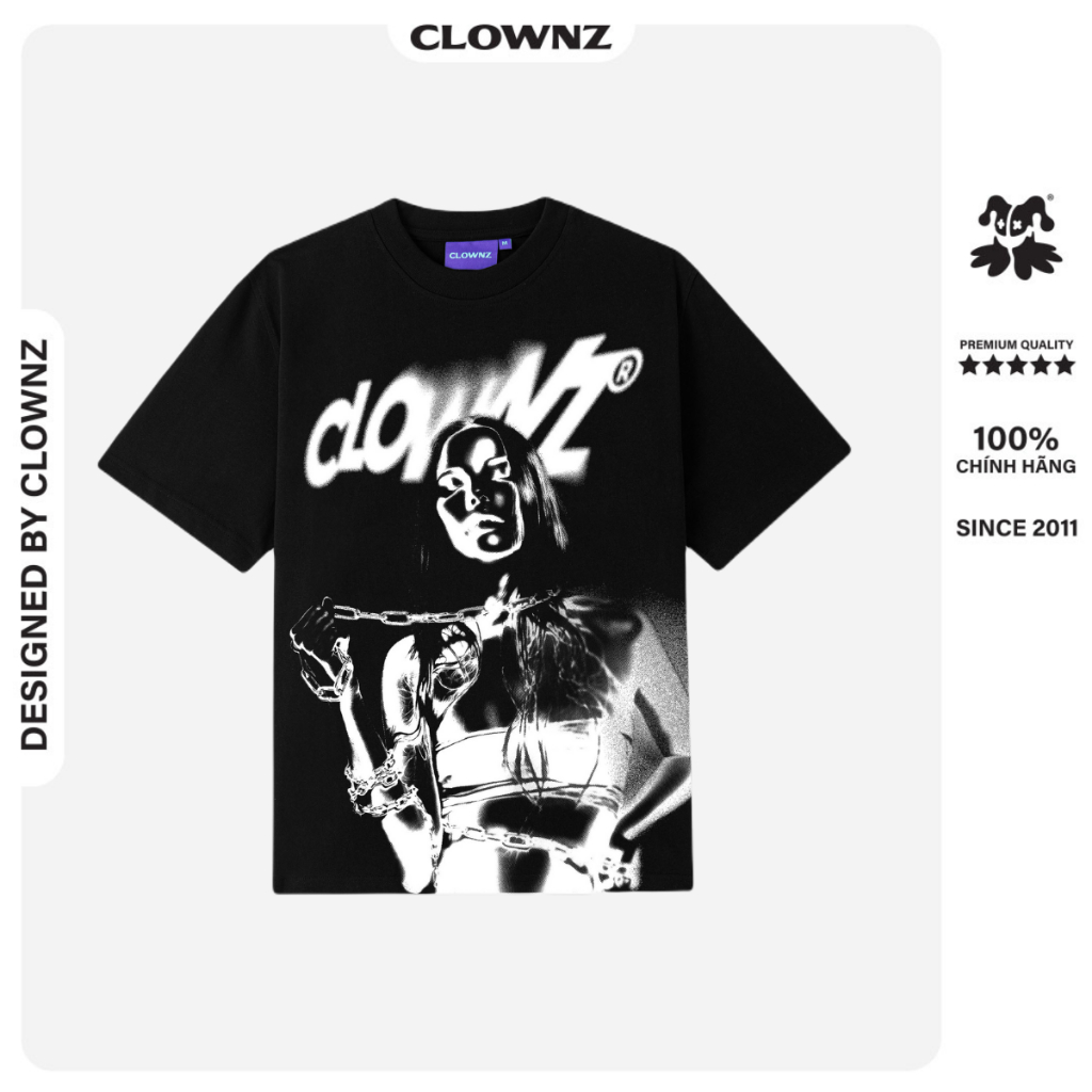 Áo thun oversize local brand ClownZ Hot Chick T-shirt basic tay lỡ cổ tròn vải cotton cao cấp unisex nam nữ