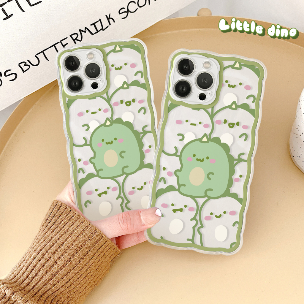 Ốp lưng iphone viền sóng Dino béo 6/6plus/6s/6splus/7/7plus/8/8plus/x/xs/11/12/13/14/pro/max/promax/plus/shin/case