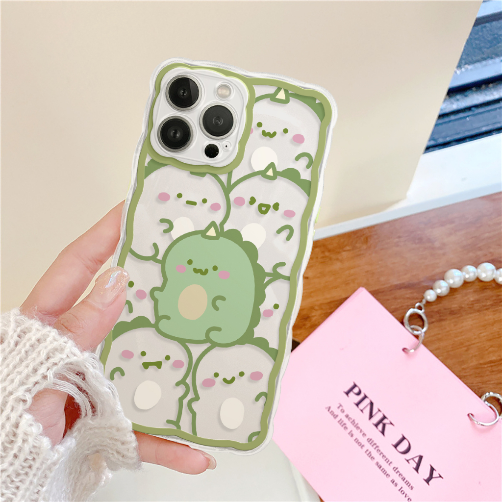 Ốp lưng iphone viền sóng Dino béo 6/6plus/6s/6splus/7/7plus/8/8plus/x/xs/11/12/13/14/pro/max/promax/plus/shin/case
