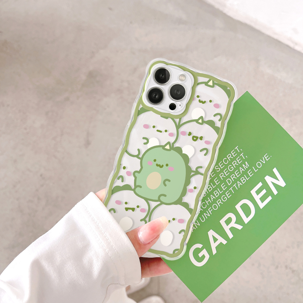 Ốp lưng iphone viền sóng Dino béo 6/6plus/6s/6splus/7/7plus/8/8plus/x/xs/11/12/13/14/pro/max/promax/plus/shin/case