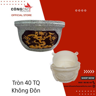 Khuôn đúc chậu cảnh abs tròn 40cm cao 25cm không đôn