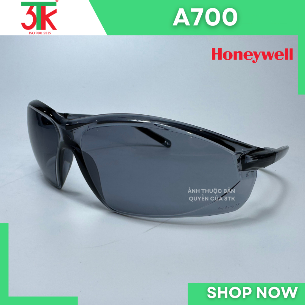 Kính Honeywell A700 Chống bụi, chống tia UV, chống lóa.