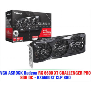 Xả kho giá tốt - VGA ASROCK RADEON RX 6600 XT CHALLENGER PRO 8GB OC ( RX6600XT CLP 8GO )