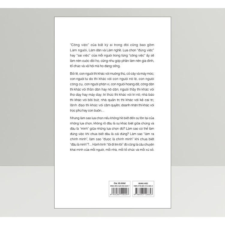 Sách ĐÚNG VIỆC - Một góc nhìn về câu chuyện khai minh