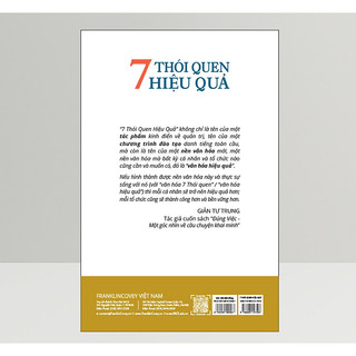 Sách 7 Thói Quen Hiệu Quả (The 7 Habits Of Highly Effective People)