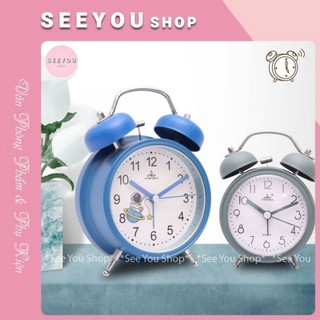 Đồng Hồ Báo Thức Để Bàn Có Chuông Reo Lớn Và Đèn Led SEE YOU SHOP