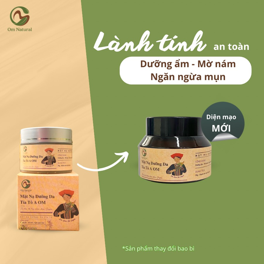 Mặt Nạ Tía Tô Dành Cho Da Nám, Tàn Nhang A Om 50g