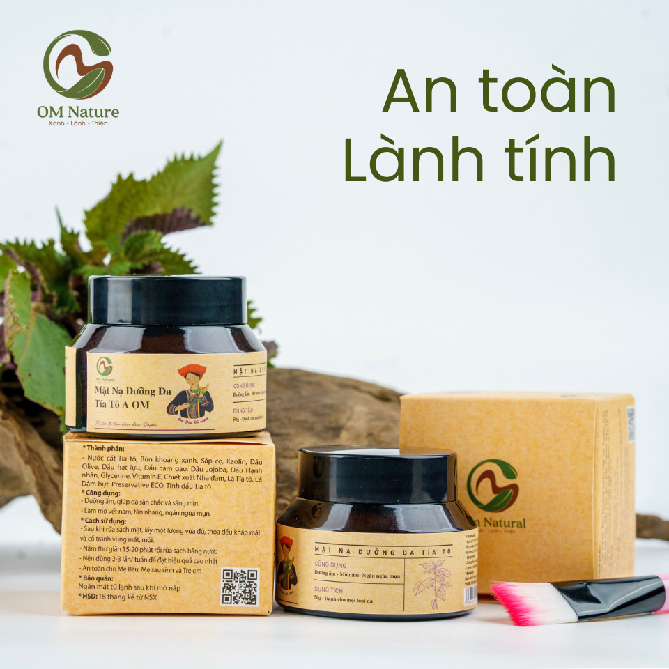 Mặt Nạ Tía Tô Dành Cho Da Nám, Tàn Nhang A Om 50g