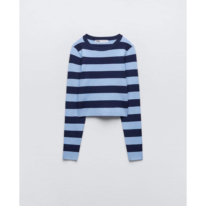 **HÀNG MỚI ZARA** Áo len mỏng crop size S newtag